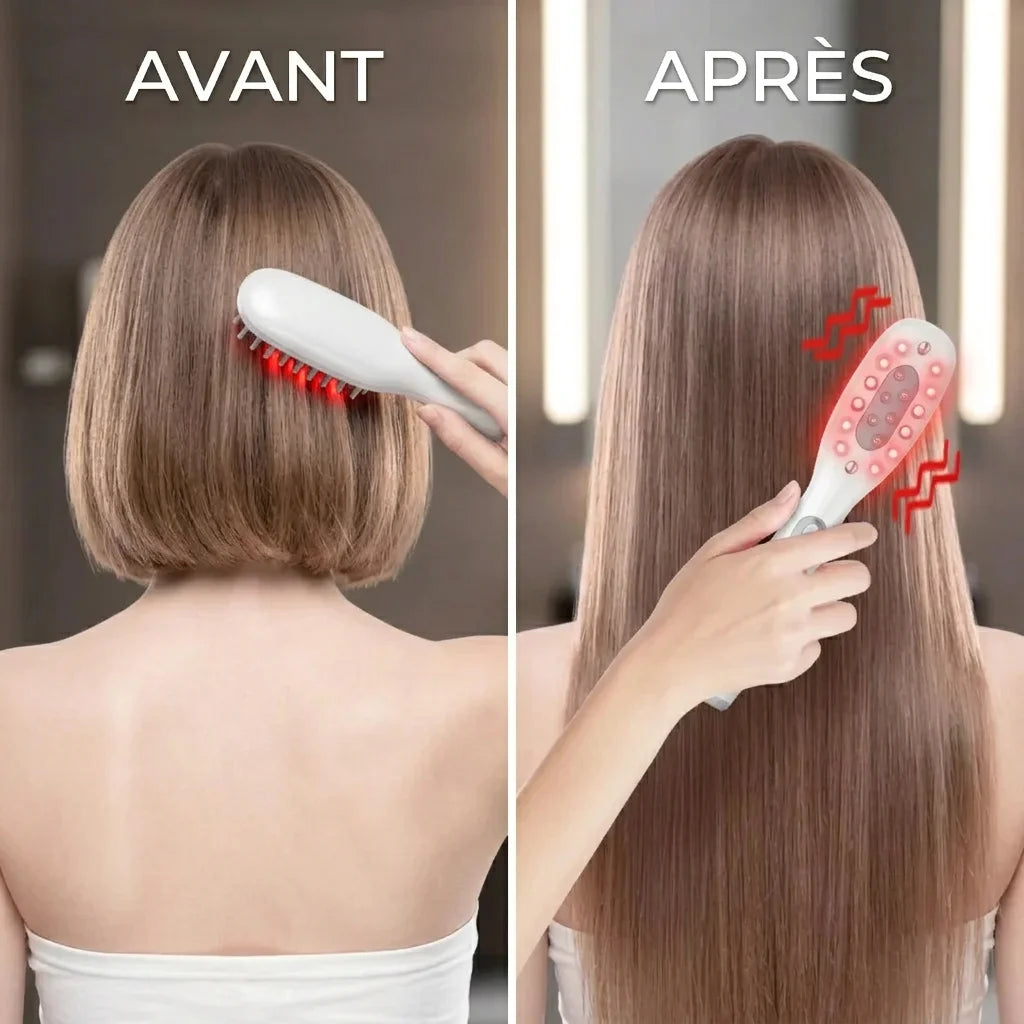 Brosse de Massage Électrique - Stimulez la croissance des cheveux!